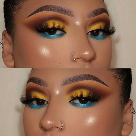 Pin on Makeup Facial Art, Makeup Zombie, Maquillage On Fleek, Vibrant Makeup, Carnival Makeup, Artist Tips, Make Up Inspiration, Instagram Baddie, Makeup Tut