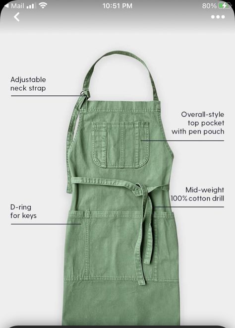 Clothes Uniform, Modern Uniform, Green Apron, Vintage Overalls, Uniform Shop, Denim Apron, Bib Apron, Apron Designs, Work Clothes