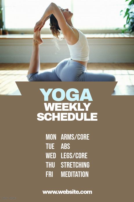 380+ Yoga Class Customizable Design Templates | PosterMyWall Yoga Schedule, Weekly Schedule Template, Class Schedule Template, Class Planner, Timetable Template, Yoga Design, Yoga Therapy, Free Yoga, Class Schedule