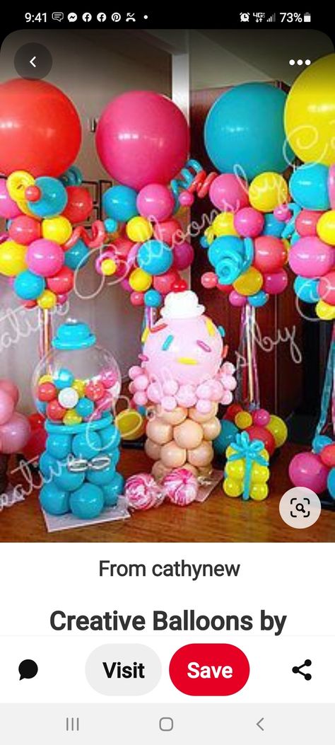 Ideas Halloween Decoration, Ballon Column, Column Ideas, Candyland Theme, Camarillo California, Candy Theme Birthday Party, Candy Themed Party, Deco Ballon, Candy Land Birthday Party