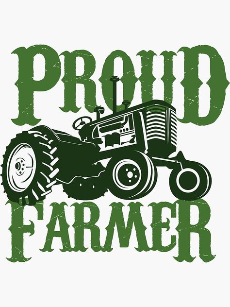 "Proud farmer" Sticker by Boogiemonst | Redbubble Farmer Wallpaper, Agriculture Slogans, Farmer Sticker, Mickey Mouse Quotes, Yoghurt Packaging, Punjab Culture, Indian Army Special Forces, Holiday Homework, Status Attitude