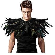 Masquerade Men, Burning Man Costumes, Raven Costume, Crow Costume, Feather Cape, Costume For Men, Maleficent Costume, Burning Man Costume, Cape Shawl