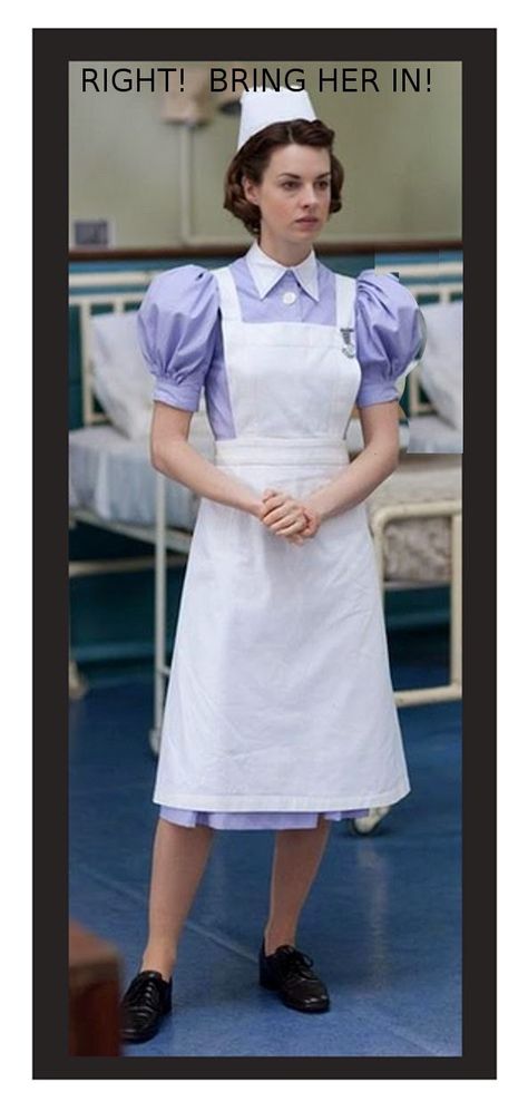 A very stern nurse suggestive of a scene in my original INSTITUTIONALISED spanking / discipline book series Behind The Barred Window Nurse Dress Uniform, Blouse Nylon, Vintage Nurse, Call The Midwife, Nursing Fashion, White Apron, Nursing Cap, Nurse Uniform, Nursing Clothes