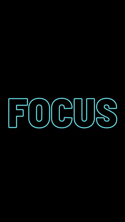 Focus Word Art, Focus Wallpaper Iphone, Black Background Graphic Design, Focus Wallpaper Aesthetic, Motivation Quotes Background, Success Background, Focus Wallpaper, Focus Logo, Motivation Background