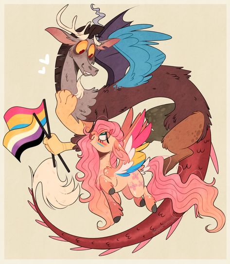 Mlp Discord, Fluttershy Mlp, Mlp Fluttershy, Rainbow Fan, Drawing Now, Mlp Fan Art, My Little Pony Comic, Lgbt Art, Swag Art