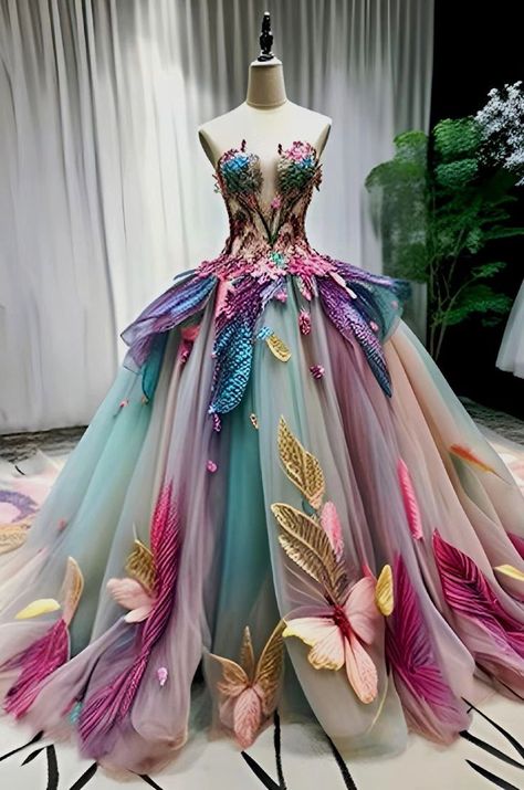 Christmas Fashion Outfits, Fashion Outfits Winter, Dresses Quince, Fantasy Dresses, Fantasy Gowns, Fairytale Dress, فستان سهرة, Quince Dresses, Fantasy Dress