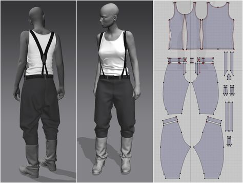 Hal Strider, Marvellous Designer, Designer Clothing Patterns, Fashion Design Software, Digital Fashion Design, Clothing Templates, 3d Fashion, Modelos 3d, Marvelous Designer