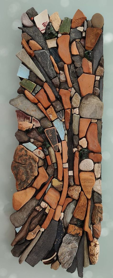 Mosaic Walls, Stone Mosaic Art, Slate Mosaic, Mosaic Sculpture, Tile Diy, Mosaic Art Diy, Brick Garden, Mosaic Art Projects, Mosaic Tile Art