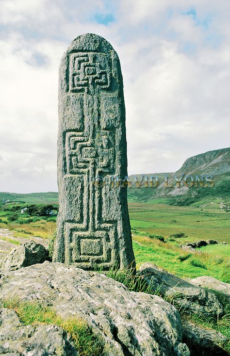 Celtic Christianity, David Lyons, Irish Cross, Ancient Ireland, Donegal Ireland, Ancient Celts, Celtic Culture, Celtic Mythology, Standing Stone