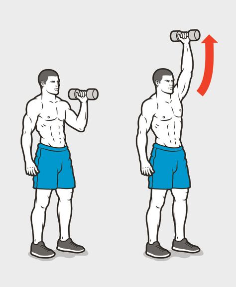 2B. Dumbbell Single-Arm Shoulder Press http://www.menshealth.com/fitness/v-shape-shredder/slide/6 Shredded Body, The Good Son, Back Pain Exercises, Fitness Design, Shoulder Press, Yoga Photography, Dumbbell Workout, Muscle Fitness, Mens Health