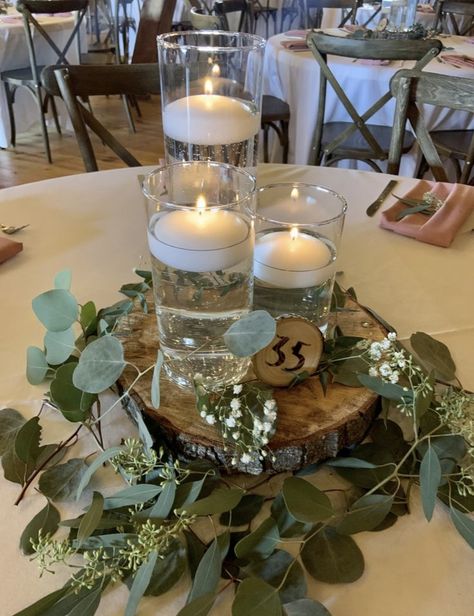 Wood Slices For Centerpieces, Enchanted Forest Centerpieces, Paulownia Tree, Wood Centerpieces Wedding, Birch Centerpieces, Woodland Wedding Centerpieces, Barn Wedding Centerpieces, Log Centerpieces, Wood Slice Centerpieces