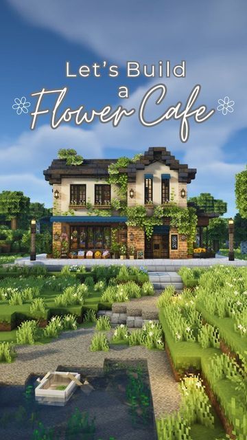 🌻Cozy on Instagram: "Let's build 🌼Cafe Bloom🌼  I build in Minecraft what i want in real life. What do I have to do to come across a coffee & flower shop combo?   Let me know what you think in the comments!  Texture: Mizuno's 16 Craft  Shader: BSL  Resources: 🌼 Mizuno's 16 Craft CIT 🌼 Garden Breeze  🌼 Hananacraft 🌼 Moondrop 🌼 Kaydicraft 🌼 Ghoulcraft  #minecraft #aesthetic #cottagecore #aestheticvideos #minecraftaesthetic #aestheticminecraft #mizunos16craft #minecrafttexturepack #minecraftmod #cozygaming #cozygamingcommunity #juna #minecraftbuilds #minecraftbuilders #minecrafttiktok #minecraftideas #inspiration #cozy #flowershop #cafe #coffeeshop #cozysquirrelyt #buildideas" Minecraft Aesthetic Cottagecore, Minecraft What To Build, Build In Minecraft, Minecraft Creator, Cottage Core Flowers, Interior Minecraft, Minecraft Shops, Minecraft Food, Minecraft Garden