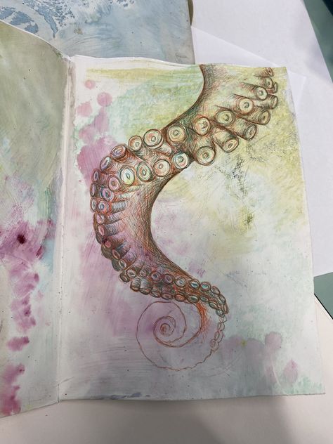 Ocean Gcse Art, Shells Gcse Art Sketchbook Pages, Nature Gcse Art Sketchbook Pages, Creatures Textiles Gcse, Gcse Art Sketchbook Sea Life, Textiles Mindmap Sketchbook Ideas, Art Mindmap Ideas, Natural World Art Gcse, Natural Forms Gcse Title Page