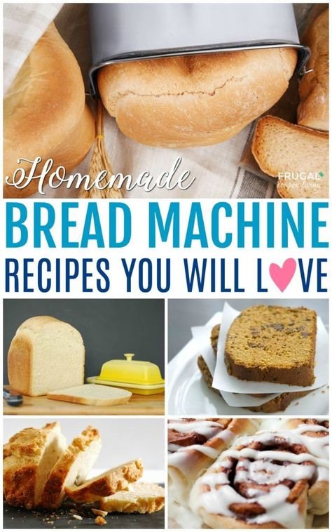 The best Breadmaker Recipes on Frugal Coupon Living. Our round-up of favorite homemade bread recipes you can perfect in the bread machine with simple secret recipes to create the best-tasting bread. #FrugalCouponLiving #breadmaker #bread #recipes #breadmakerrecipes #breadrecipes #easybreadrecipes #easybreadmakerrecipes #breadmachine #homemadebread #homemadebreadrecipes Bread Recipes Breadmaker, Breadmaker Bread Recipes, Breadmaker Recipes, Bread Machine Recipes Sweet, Homemade Bread Recipes, Easy Bread Machine Recipes, Best Bread Machine, Baking Techniques, Bread Maker Recipes