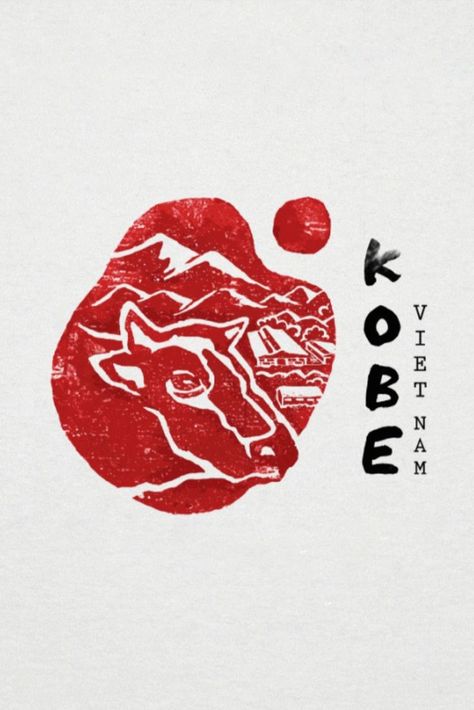 We apply traditional Japanese engraving, Besides that, the image details are inspired by the standardized Kobe cow farm space creating a distinctive mark of the brand.
-----
Project: Branding & Packaging
Client: Kobe Vietnam
Designed by: https://commamedia.vn/
Interested?: touch@commamedia.vn Japanese Style Packaging, Cow Poster Design, Japanese Sauce Packaging, Japanese Package Design, Japanese Branding Design, Farm Graphic Design, Vietnam Logo, Japanese Logos, Japanese Logo Design