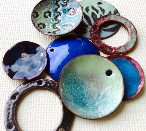 Dishfunctional Designs: How To Get Started Making Torch Fired Enamel Jewelry Colorful Jewelry, Making Paint, Amethyst Jewelry, Torch Fired Enamel Jewelry, Enameling Jewelry, London Blue Topaz Ring, Make Your Own Jewelry, Gemstone Engagement, Enamel Ring