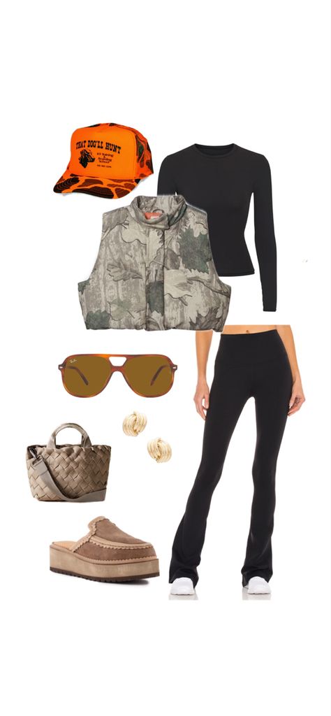 Camo Country Concert Outfit, Camo Hat Outfits Women, Camo Top Outfit, Camo Hats Outfits, Pink And Camo Outfit, Hat Outfits For Women, Camo Costume, Cute Camo Outfits, Alaska Outfits