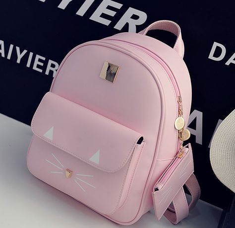 #handmade #slingbag #clutch #handbagsforsale #shopping #totebag #purses #shoes Girly Backpacks, Pretty Backpacks, Monkey Bag, Kitty Backpack, Tas Mini, Cute Mini Backpacks, Stylish School Bags, Mini Mochila, Cheap Purses