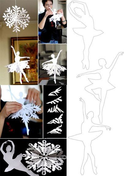 Snowflake Template, Snowflake Craft, Paper Snowflakes, Paper Crafts Origami, Paper Crafts Diy Tutorials, Paper Crafts Diy Kids, Origami Crafts, Christmas Decor Ideas, Christmas Snowflakes