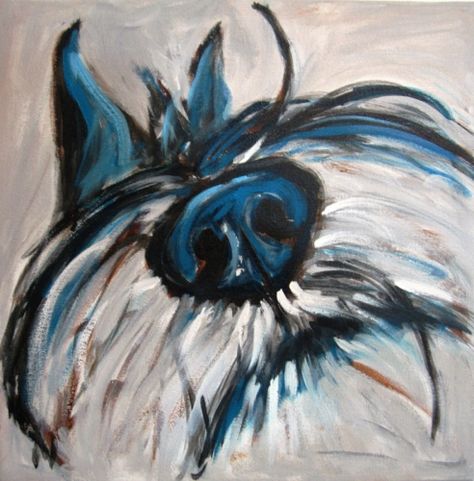 schnauzer painting "Muttley" I like the style. Puppy nose. Dog art...this would look adorable for a Carma portrait Schnauzer Painting, Schnauzer Art, Cairn Terriers, Giant Schnauzer, Schnauzer Puppy, Schnauzer Dogs, Mini Schnauzer, Miniature Schnauzer, Dog Paintings