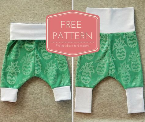 Grow-with-me baby harem pants - FREE instant download PDF sewing pattern Baby Harem Pants Pattern, Pirate Pants, Perlengkapan Bayi Diy, Harem Pants Pattern, Baby Pants Pattern, Baby Harem Pants, Diy Baby Clothes, Diy Bebe, Costura Diy