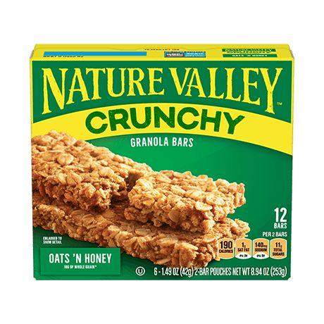 Granola Bar Packaging, Nature Valley Crunchy Granola Bars, Crunchy Granola Bars, Crunchy Oats, Honey Crunch, Nature Valley Granola, Pumpkin Spice Granola, Bar Packaging, Honey Granola