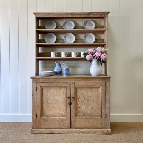 Cottage Dresser, Antique Welsh Dresser, Cabinets And Shelves, Kitchen Floating Shelves, Melton Mowbray, Welsh Dresser, Colonial Furniture, Kitchen Dresser, Kitchen Dining Sets