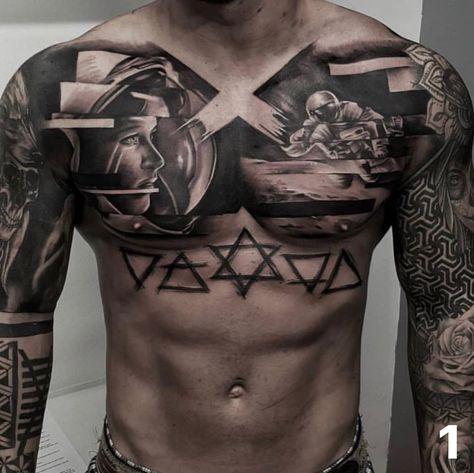 Native American Chest Tattoo, American Chest Tattoo, Under Chest Tattoo, Full Chest Tattoos, Tattoo Design Tattoo, Native American Photos, Hot Tattoos, Hip Tattoo, Tattoo Sleeve Designs