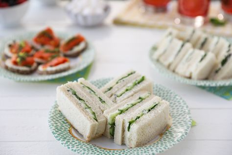 Make your next event an elegant tea time with Cucumber and Watercress Tea Sandwiches made with extra-rich mayonnaise. Find more recipes for entertaining at Blue Plate® Mayonnaise. Watercress Recipes Sandwiches, Tuna Sandwich For Tea Party, Cucumber And Watercress Sandwiches, Watercress Tea Sandwiches, Cucumber Tea Sandwiches Recipes, Cumcuber Tea Sandwiches, Watercress Sandwich, Traditional Cucumber Tea Sandwiches, Watercress Recipes