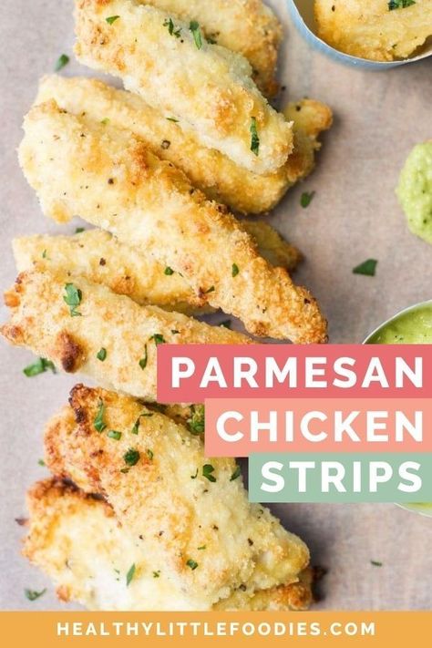 Toddler Chicken Recipes, Toddler Dinner, Healthy Toddler Meals, Parmesan Chicken, Chicken Strips, Dinner Entrees, Healthy Food Motivation, Chicken Nuggets, Chicken Parmesan