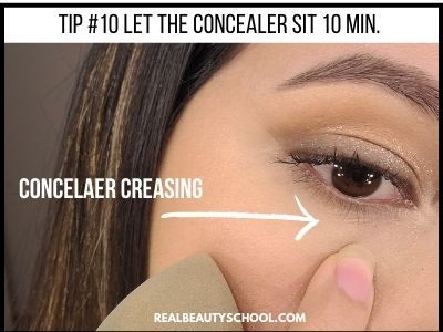 How to Stop Concealer from Creasing Under Eyes (13 Effective Tips) - Real Beauty School Creasing Under Eyes, Concealer Tricks, Makeup Tips For Older Women, How To Apply Concealer, Hair And Makeup Tips, Under Eyes, Apply Makeup, Eye Concealer, Beauty School