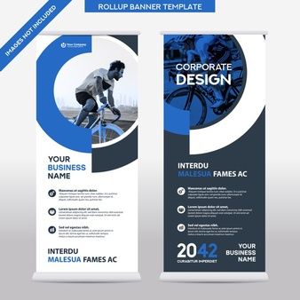 Corporate Roll Up Banner Design, Pull Up Banner Design, Rollup Design, Element Chart, Rollup Banner Design, Roll Up Design, Modern Brochures, Rollup Banner, Roll Up Banner