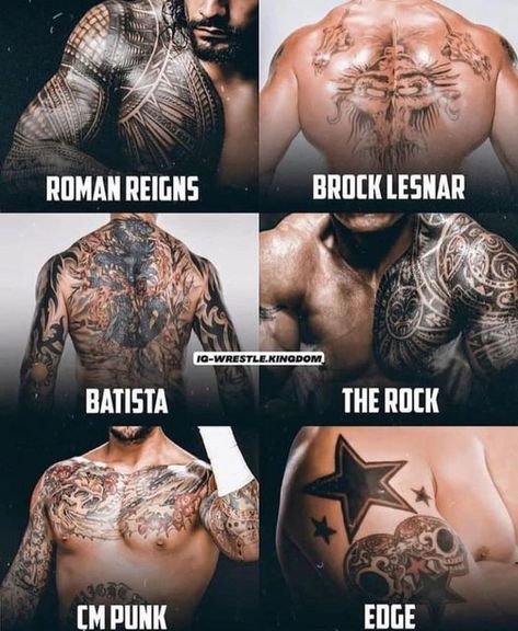 Wwe Quotes, Roman Reigns Tattoo, The Best Tattoos, Tna Impact, Wwe Roman Reigns, Wwe World, Best Tattoos, Beauty Tips For Glowing Skin, Brock Lesnar