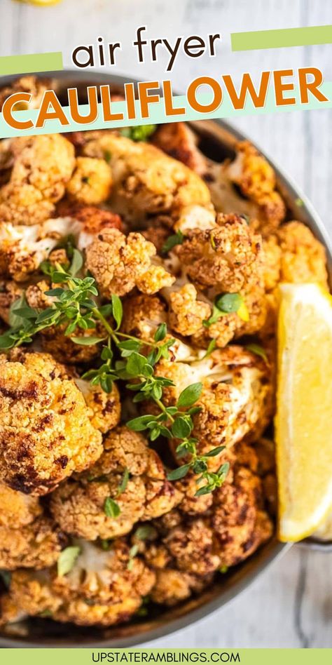 Tired of limp, flavorless cauliflower?  Discover the magic of air-fried cauliflower – the crispy, versatile side dish that's ready in minutes. Cauliflower Squash Recipes, Air Fried Cauliflower Recipes, Airfryer Cauliflower Recipes, Cauliflower Recipes Air Fryer, Fried Cauliflower Recipes, Cauliflower Recipes Fried, Cauliflower Air Fryer Recipes, Air Fryer Cauliflower Recipes, E2m Recipes