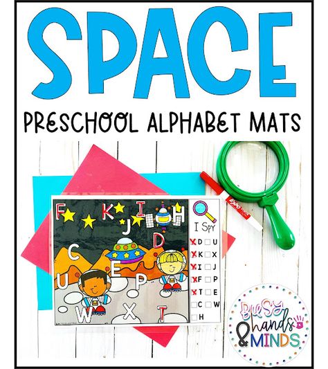 Space Activities Preschool, Space Alphabet, Space Printables, Space Theme Preschool, Space Preschool, Playdoh Mats, Preschool Alphabet, Lacing Cards, Space Activities