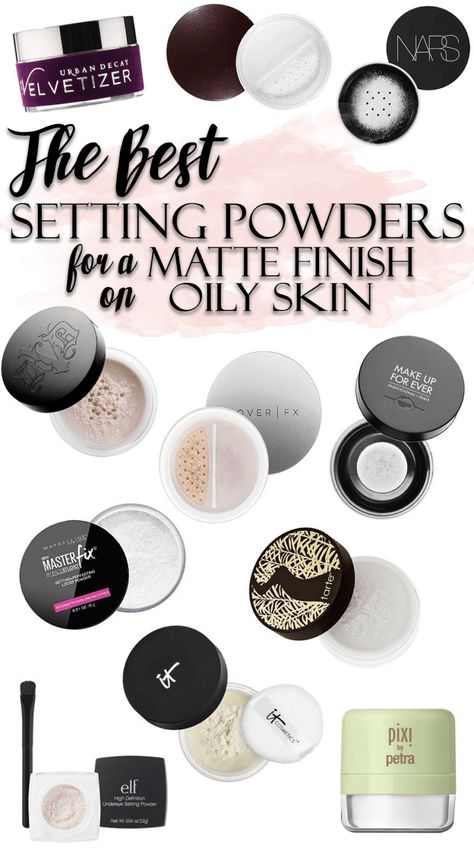 Best Makeup For Oily Skin, Under Eye Setting Powder, Makeup For Oily Skin, Oily Skin Products, Setting Powders, Oily Skin Makeup, Lotion For Oily Skin, Oily Skincare, Tips For Oily Skin