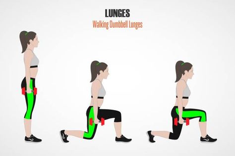 heavy walking lunges pdf - Google Search Walking Lunges, Walking Lunges Workout, Lunges Variations, Jumping Lunges How To Do, Walking Lunges With Weights, Weighted Side Lunges, Lunge Workout, Person Running, Aerobics Classes