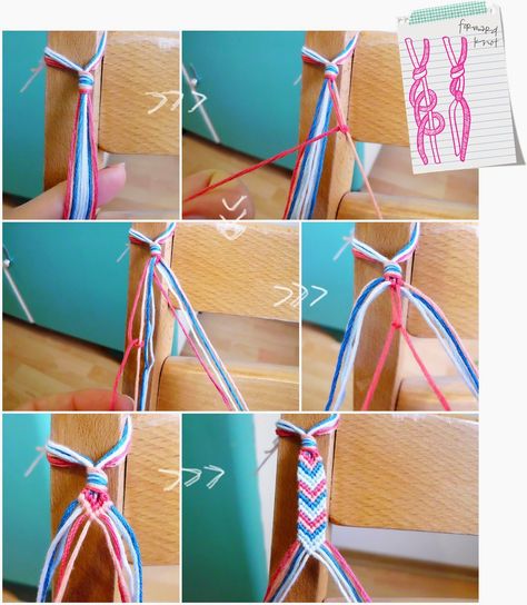 Curious and Catcat: Friendship Bracelets Part 2: Forward Knot and Chevron Bracelet Bracelet Chevron, Diy Projects To Make And Sell, Make Bracelets, Diy Bracelets Tutorials, Anklet Designs, Friendship Bracelets Tutorial, Chevron Bracelet, Diy Braids, Diy Friendship Bracelets Patterns