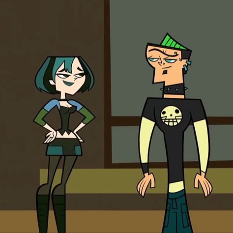 Total Drama Gwen And Duncan, Gwen Duncan, Gwen And Duncan, A Tutto Reality, Total Drama Island Duncan, Duncan Total Drama, Stunning Nails, Drama Total, Drama Island