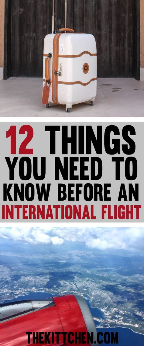 International Travel Checklist, Travel Tips Packing, Travel Tips And Tricks, Travel International, Air Travel Tips, Travel Life Hacks, International Flight, Airline Travel, Airport Travel