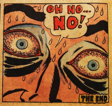 Oh no...The End ! vintage retro pop comic comics words Comic Pop Art, Vintage Pop Art, Comic Book Panels, Pop Art Comic, Old Comics, Pulp Art, Retro Comic, Horror Comics, Comic Panels