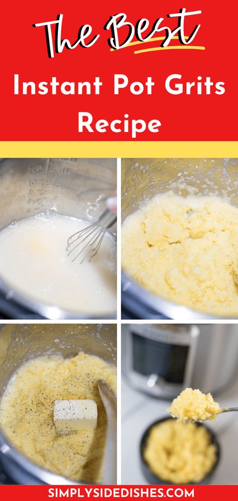 Grits have never been easier than when they are made in the Instant Pot! This Instant Pot grits recipe is super simple - it can be eaten plain or dressed up however you want! Instant Pot Grits, Homemade Grits, Breakfast Casserole French Toast, Instant Grits, How To Cook Grits, Creamy Grits, Corn Grits, Cheesy Grits, Sweet Potato Toast