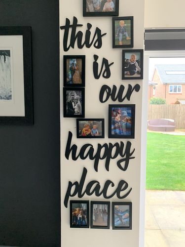 Our Happy Place Sign, Happy Place Sign, Summer House Interiors, Home Decor Metal, Our Happy Place, Photo Wall Decor, Wall Decor Metal, Metal Wall Hangings, Metal Wall Sign