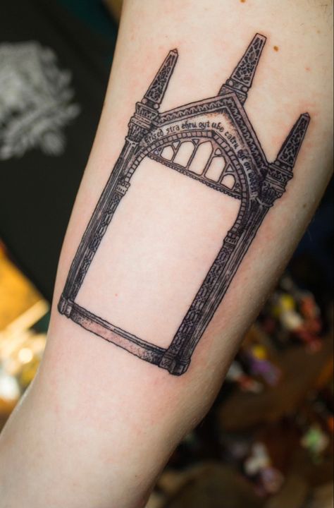 Harry Potter Mirror Of Erised Tattoo, Niche Harry Potter Tattoo, Harry Potter Mirror Tattoo, Mirror Of Erised Tattoo, Vintage Mirror Tattoo, Harry Potter Mirror, Mirror Tattoo, Mirror Tattoos, Mirror Of Erised