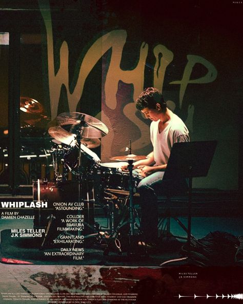 Whiplash Poster Art, Movie Posters Vintage Retro Art Prints, Whiplash Aesthetic, Whiplash Movie Poster, Whiplash Poster, Whiplash Movie, Vintage Movie Posters, Damien Chazelle, Film Posters Art