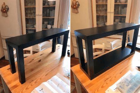 Tv Unit Hack, Ikea Lack Tv Bench, Lack Tv Bench, Study Setup, Hallway Ideas Diy, Shoe Cupboard, Narrow Table, Hallway Bench, Tv Bench