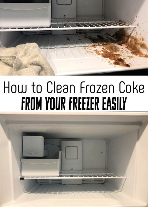 Have you ever had a mess in your freezer? Rotten meat? Exploded Coke? Let me show you how to clean a freezer easily in under 10 minutes! #cleaning #clean #cleaningtips #cleaninghacks #cleaningtricks How To Clean Freezer, Homestead Cleaning, Rotten Meat, Freezer Hacks, Kitchen Organizing Ideas, Easy Home Improvement Projects, Deep Cleaning Checklist, Organized Kitchen, Thrifty Thursday