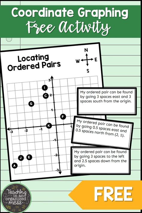 This low prep activity is a great way to help students find ordered pairs on a coordinate graph. This coordinate graph activity can be used as a small group activity order as a math intervention for students who need extra practice. Ordered Pairs Activities, Coordinate Graphing Mystery Picture, Coordinate Graphing Activities, 4 Quadrants, Free Math Resources, Ordered Pairs, Coordinate Graphing, Graphing Worksheets, Graphing Activities