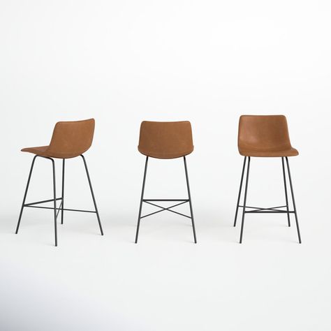 Leather swivel bar stools