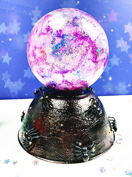 Five Easy Steps to Create a DIY Crystal Ball - Tombow USA Blog Crystal Ball Diy, Diy Crystal Ball, Girly Crafts, Clear Plastic Ornaments, Deco Halloween, Dollar Tree Halloween, Bouncy Ball, Diy Halloween Projects, Halloween Tags